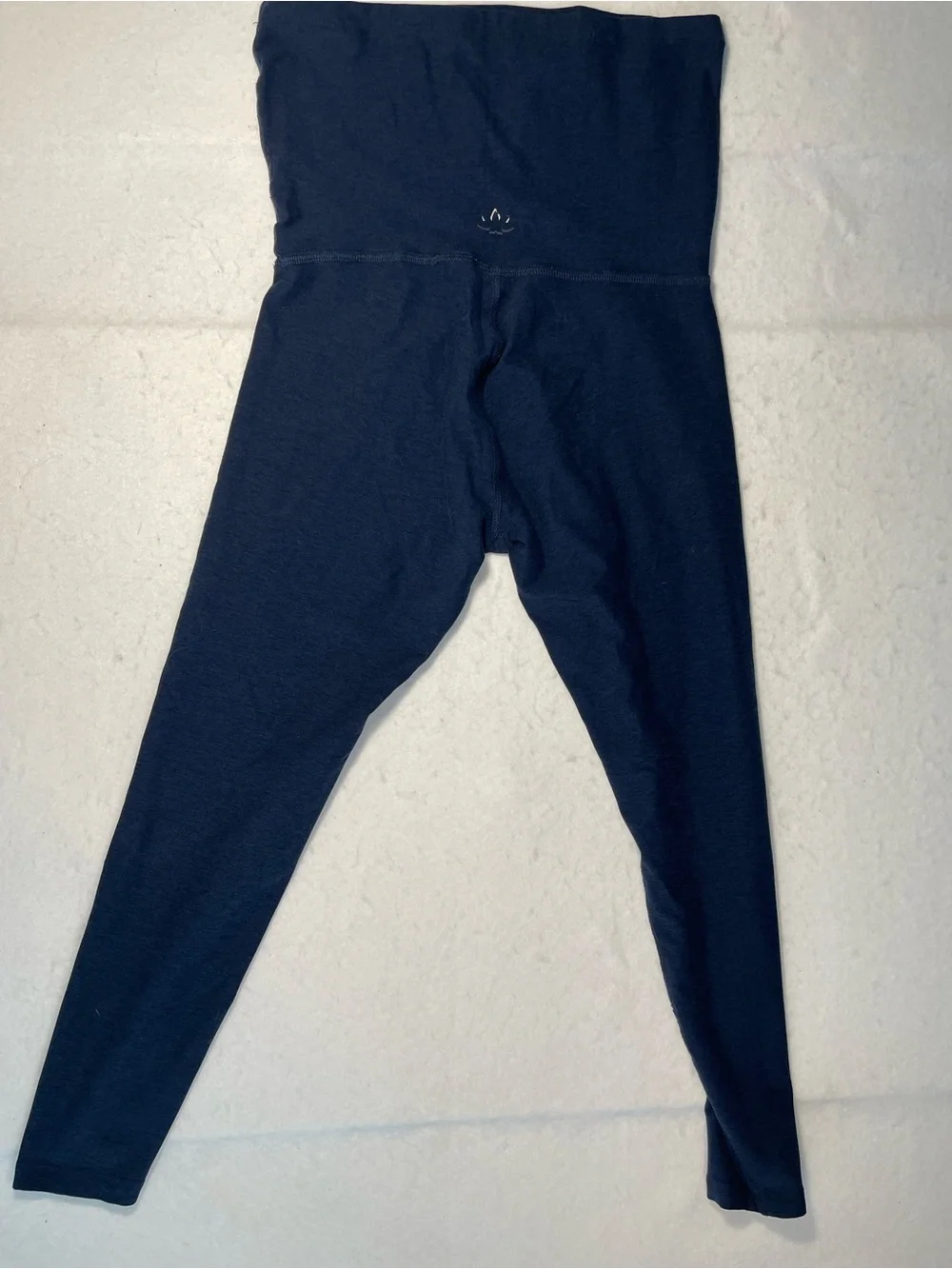 Beyond Yoga Beyond the Bump Maternity Over Belly Leggings Gray L Made USA